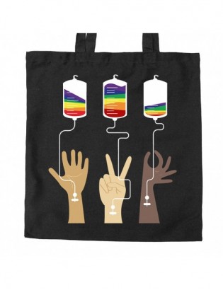 torba czarna LG1 LGBT pride...