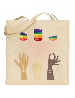 torba ecru LG1 LGBT pride...