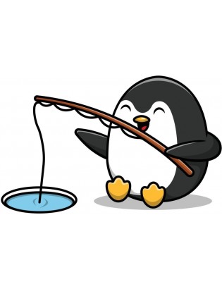naprasowanka NP131 pingwin rybactwo 7cm