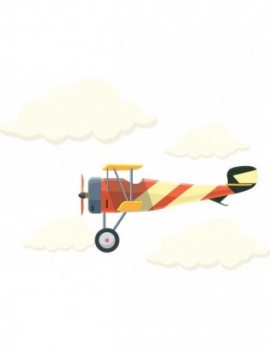 naprasowanka NP015 samolot chmury 9cm
