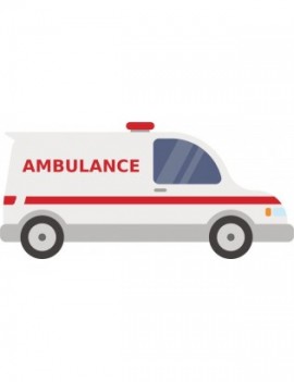 naprasowanka NP022 auto ambulans 14cm
