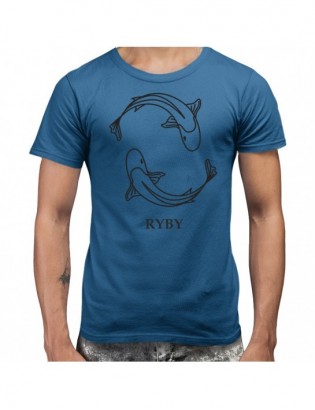 koszulka M-N Z227 Ryby Zodiak
